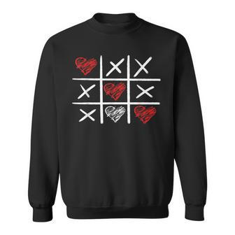 Valentines Day Tic-Tac-Toe Xo-Xo Funny Valentine Gifts Sweatshirt - Seseable