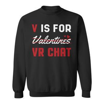 Valentinstag VR Chat Sweatshirt, Herzen Motiv für den Liebsten - Seseable