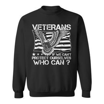 Veteran American Flag Patriotic Us Veterans Day Sweatshirt - Seseable