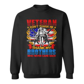 Veterans Day Appreciation Dad Mom Daughter Son Flag Usa Men Women Sweatshirt Graphic Print Unisex - Seseable