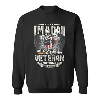 Veterans Day Dad Veteran Grandpa Vietnam Vet Men Women Sweatshirt Graphic Print Unisex - Seseable
