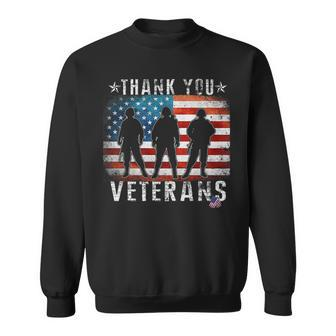 Veterans Day Gifts Thank You Veterans Proud V2 Sweatshirt - Seseable
