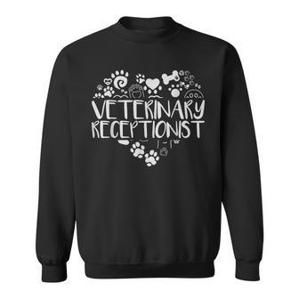 Veterinary Receptionist Veterinarian Vet Tech Assistant Sweatshirt | Mazezy