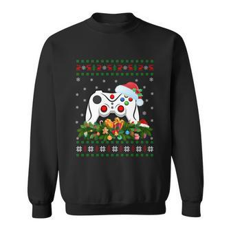 Video Game Lover Xmas Santa Hat Ugly Video Game Christmas Gift Sweatshirt - Monsterry UK