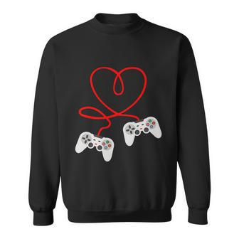 Video Gamer Valentines Day Tshirt With Controllers Heart Sweatshirt - Monsterry DE