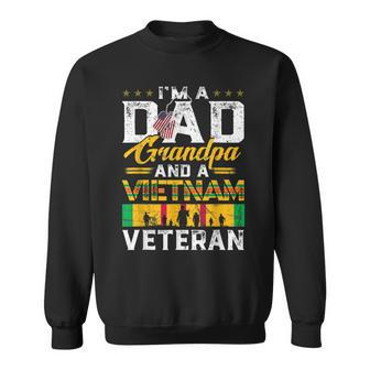 Vietnam Veteran Dad Grandpa Vietnam Veteran Mens Gift Sweatshirt - Seseable