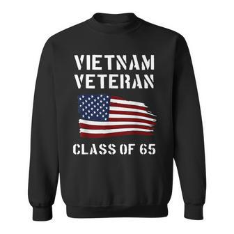 Vietnam Veteran Vet Ribbon Class Of 1965 65 Men Women Sweatshirt Graphic Print Unisex - Seseable