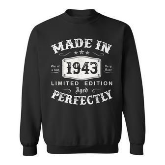 Vintage 1943 Made In 1943 80 Geburtstag Mann Frau 80 Jahre V2 Sweatshirt - Seseable