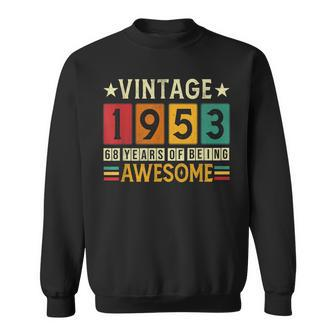 Vintage 1953 70Th Birthday Gifts Made In 1953 70 Years Old Sweatshirt - Thegiftio UK