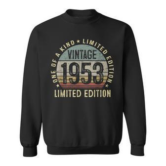 Vintage 1953 70Th Birthday Limited Edition 70 Year Old Sweatshirt - Seseable
