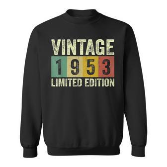 Vintage 1953 Limited Edition 70 Years Old 70Th Birthday Gift Men Women Sweatshirt Graphic Print Unisex - Seseable