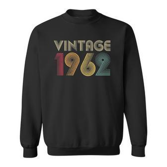 Vintage 1962 60Th Birthday Gift 60 Years Old Classic Retro Men Women Sweatshirt Graphic Print Unisex - Thegiftio UK