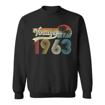 Vintage 1963 Limited Edition 60Th Birthday 60 Years Old Gift V2 Men Women Sweatshirt Graphic Print Unisex - Seseable