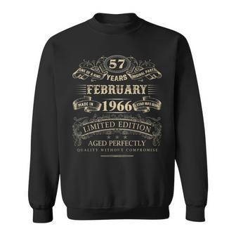 Vintage 1966 Geburtstags-Sweatshirt für Männer und Frauen, 57 Jahre Outfit - Seseable