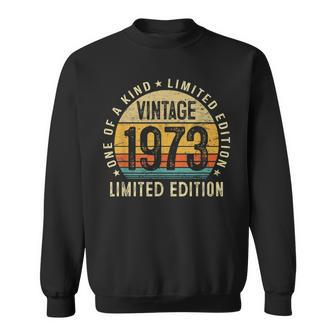 Vintage 1973 50Th Birthday Limited Edition 50 Year Old Sweatshirt - Seseable