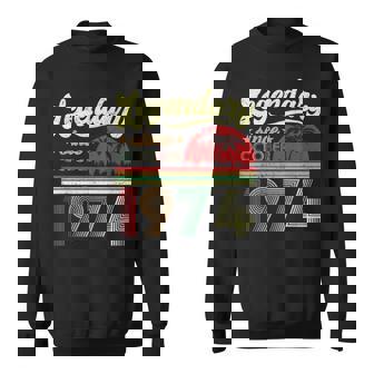 Vintage 1974 Legendary Since October 1974 Limited Edition 49 Men Women Sweatshirt Graphic Print Unisex - Thegiftio UK
