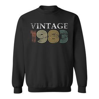 Vintage 1983 39 Years Of Being Awesome 39Th Birthday Party Sweatshirt - Seseable