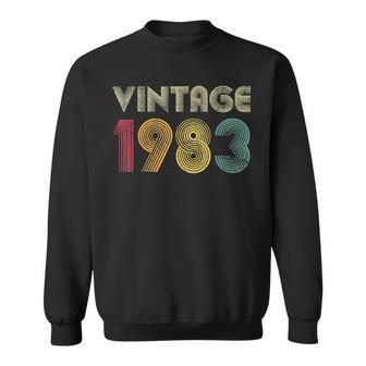Vintage 1983 40Th Birthday Gift Retro Men Women 40 Years Old Sweatshirt - Seseable