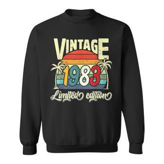 Vintage 1983 40Th Birthday Limited Edition 40 Years Old Bday Sweatshirt - Thegiftio UK