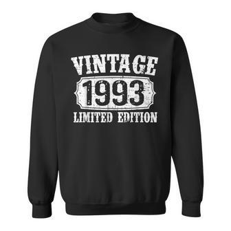 Vintage 1993 Limited Edition 30 Year Old Gifts 30Th Birthday Sweatshirt - Seseable