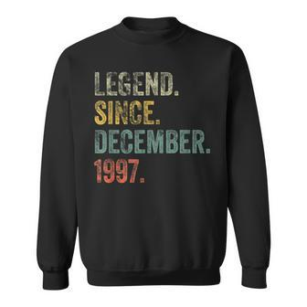 Vintage 1997 25Th Birthday Legend Since December 1997 Men Women Sweatshirt Graphic Print Unisex - Seseable