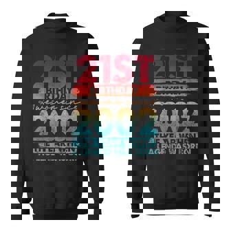 Vintage 2002 21 Year Old Gifts Limited Edition 21St Birthday Sweatshirt | Mazezy