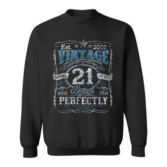 Vintage 2002 Limited Edition 21 Year Old 21St Birthday Mens V2 Sweatshirt | Mazezy