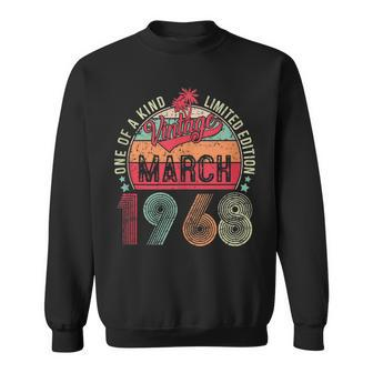 Vintage 55 Year Old March 1968 Limited Edition 55Th Birthday V2 Sweatshirt | Mazezy