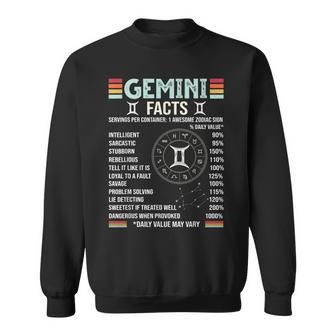 Vintage Astrology May June Birthday Zodiac Sign Retro Gemini Sweatshirt | Mazezy