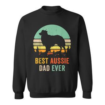 Vintage Aussie Shepherd Papa Best Dad Ever Aussie V2 Sweatshirt - Seseable