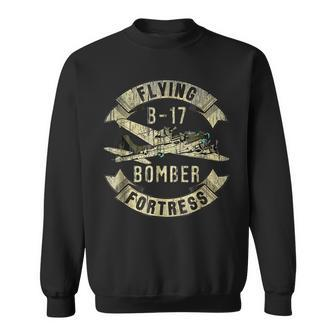 Vintage B17 Bomber Ww2 Plane Aviation Airplane Sweatshirt | Mazezy