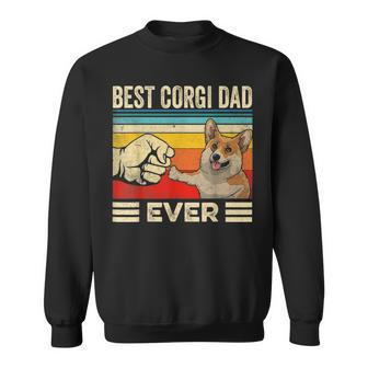 Vintage Best Corgi Dad Ever Dog Daddy Father Day Sweatshirt - Seseable