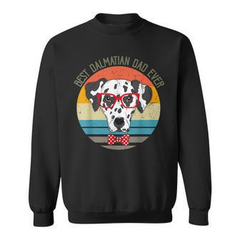 Vintage Best Dalmatian Dad Ever Dog Dad Gift For Mens Sweatshirt | Mazezy