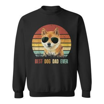 Vintage Best Dog Dad Ever Shiba Inu Fathers Day Gifts Gift For Mens Sweatshirt | Mazezy