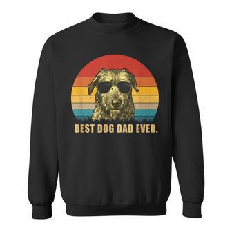 Vintage Best Dog Dad Ever T Irish Wolfhound Sweatshirt - Seseable