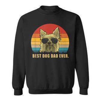 Vintage Best Dog Dad Ever T Silky Terrier Sweatshirt | Mazezy