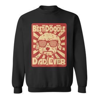 Vintage Best Doodle Dad Ever Goldendoodle Dad Sweatshirt | Mazezy