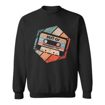 Vintage Best Of December 1985 Cassette Retro Birthday Tape Men Women Sweatshirt Graphic Print Unisex - Thegiftio UK