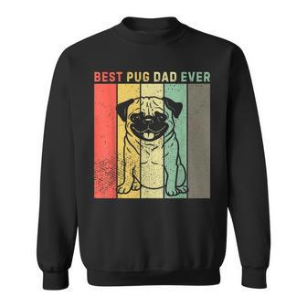 Vintage Best Pug Dog Dad Ever  Gift Men Sweatshirt