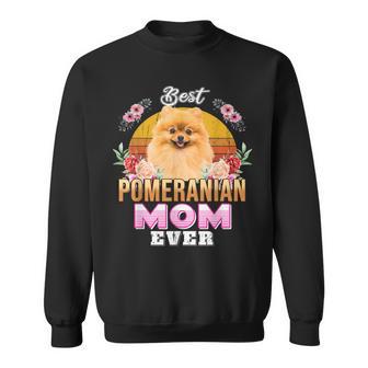 Vintage Beste Pommersche Mutter Tee, Hund Mama Muttertag Sweatshirt - Seseable