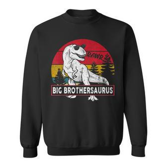 Vintage Big Brothersaurus Brother Saurus Dinosaur Gift Sweatshirt | Mazezy