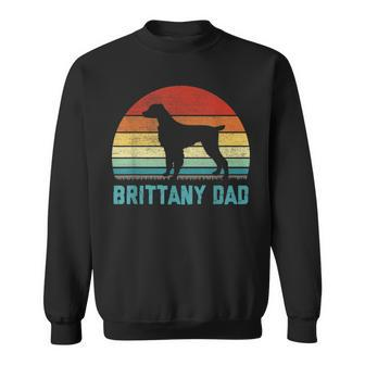 Vintage Brittany Dad - Dog Lover Sweatshirt - Seseable