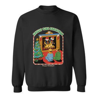 Vintage Christmas Smells Like Christmas Funny Sweatshirt - Monsterry UK