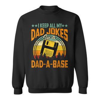 Vintage Dad-A-Base Sweatshirt, Witzige Sprüche für Väter - Seseable