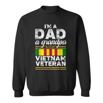 Vintage Dad Grandpa Vietnam Veteran Funny Men Gifts Sweatshirt - Seseable
