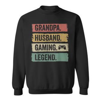 Vintage Ehemann Opa Gaming Legende Gamer Opa Sweatshirt - Seseable