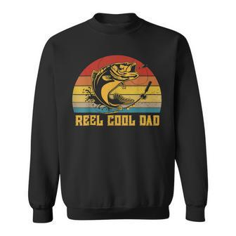Vintage Fishing Reel Cool Dad Funny Fathers Day Sweatshirt - Seseable