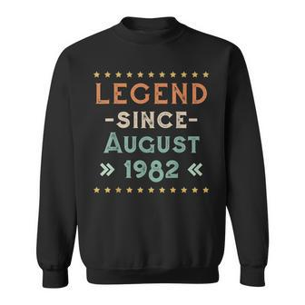 Vintage Legend Seit August 1982 Geburtstag Männer Frauen Sweatshirt - Seseable