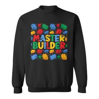 Vintage Master Builder Funny Brick Builder Blocks Gift Sweatshirt - Seseable