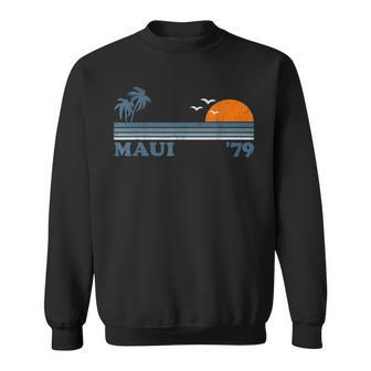 Vintage Maui Hawaii Beach Retro Hawaiian Vacation 70S Gift Sweatshirt | Mazezy